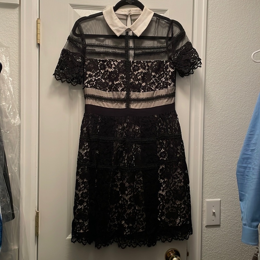 Short Sleeve Lace Dress